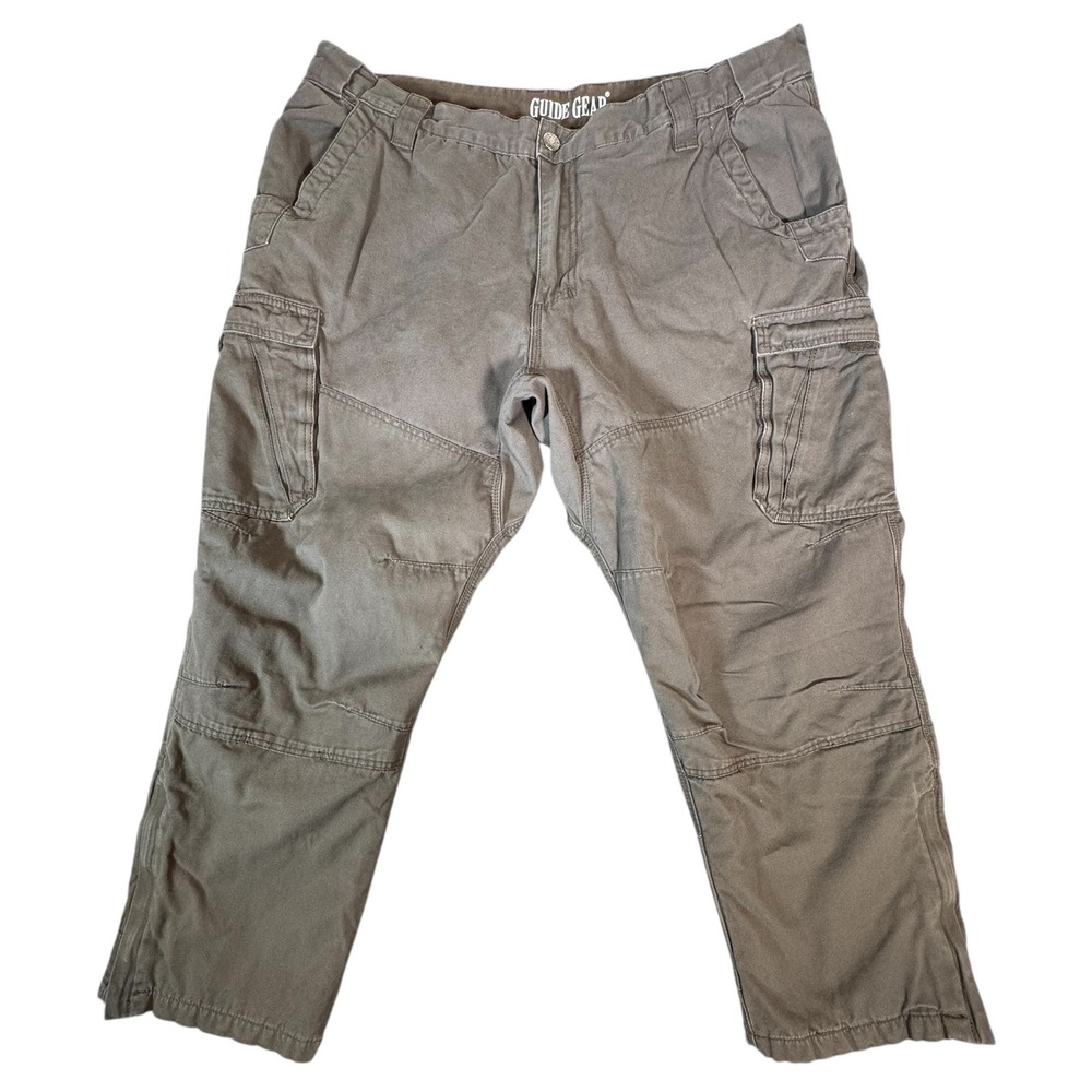 Guide Gear 42x28 Brown Quilted Lined Cargo Insulated Men's‎ Workwear Pants